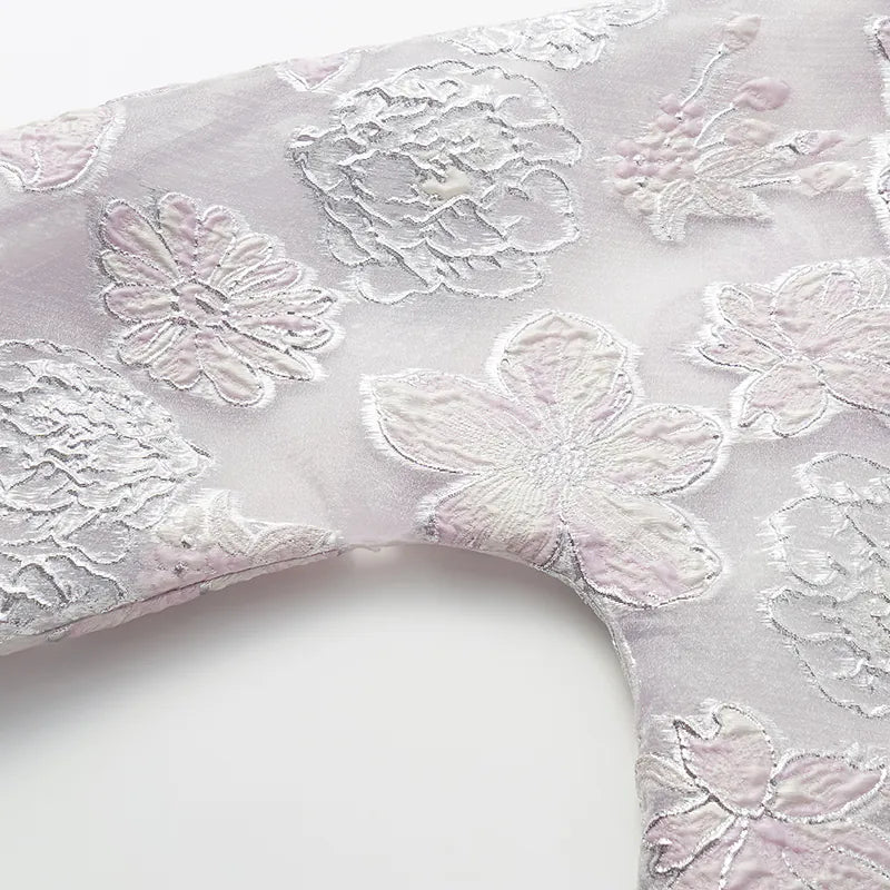 "Imperial Garden Teatime" Italian jacquard light Chinese style jacket