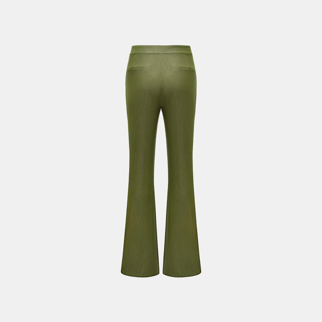 "Speak Sleek." Italian Textured Flared Pants—Amber Garden