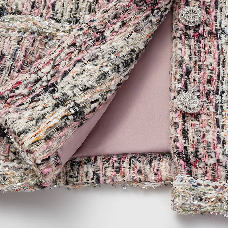 “Brunch at Ritz” tweed jacket—Ispahan
