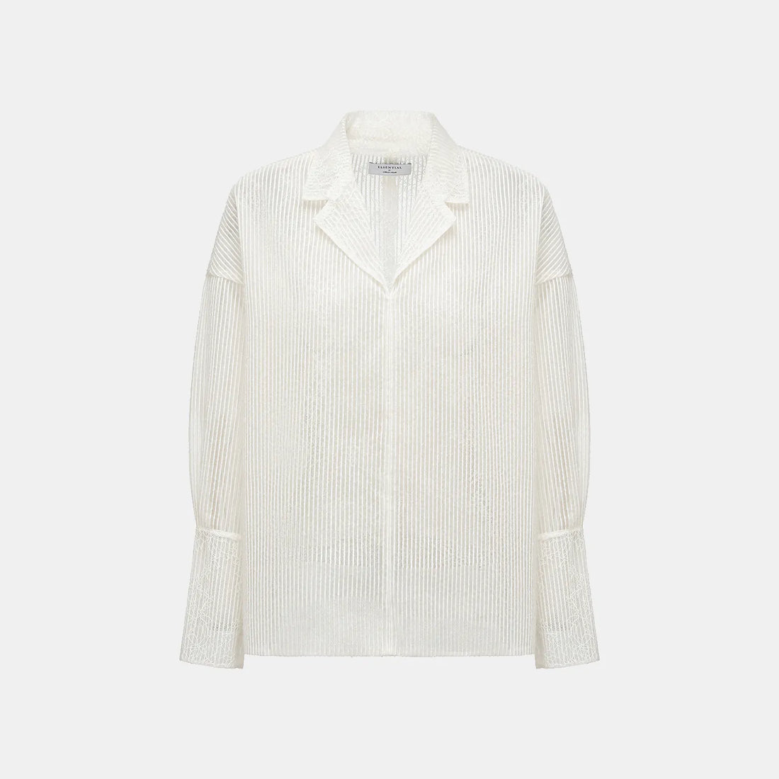 "Weekend at Monaco." Jacquard Lace Oversized Shirt