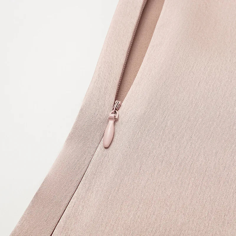 "Easy-Go Chic" Acetate Tank Dress — N0.1 Champagne Gold