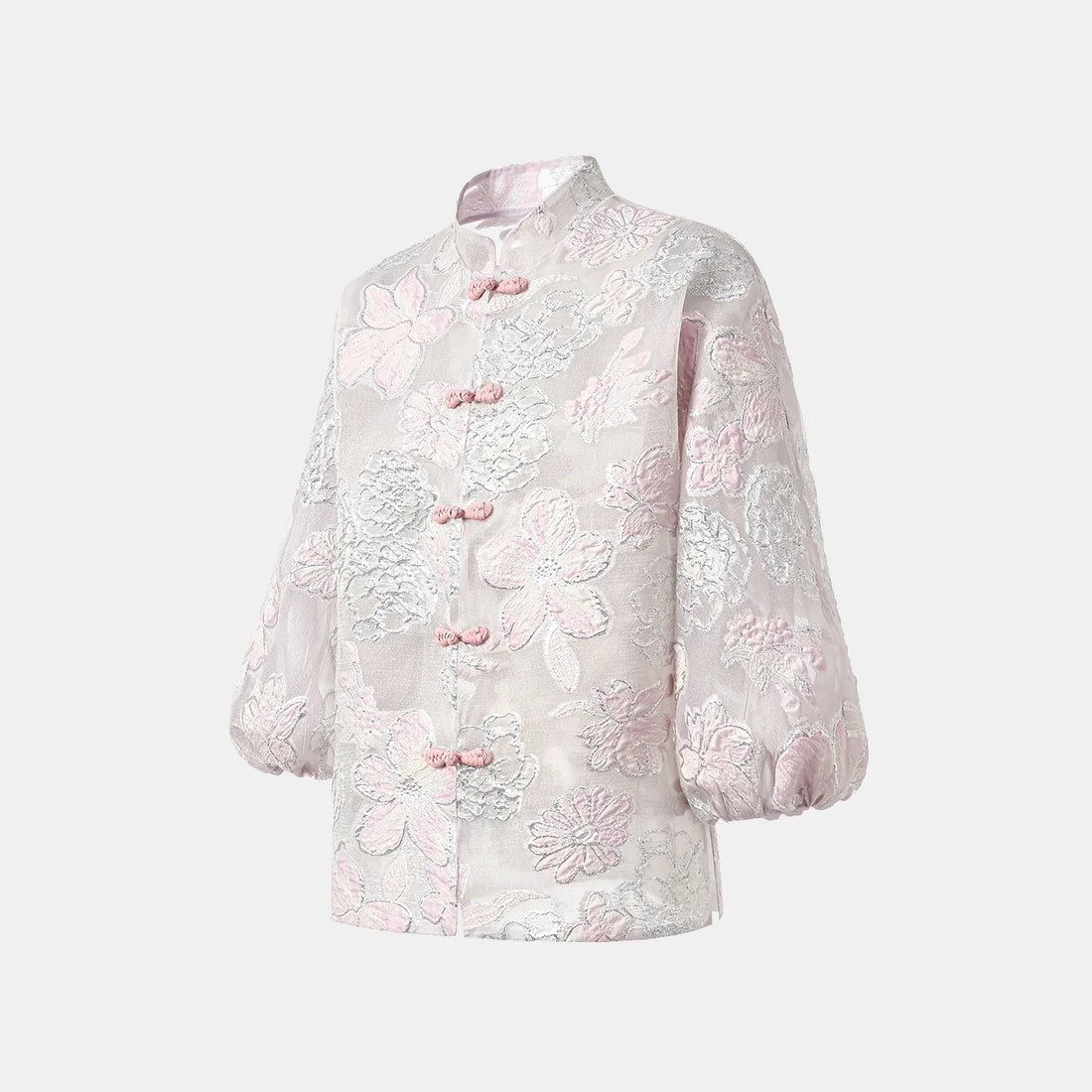 "Imperial Garden Teatime" Italian jacquard light Chinese style jacket