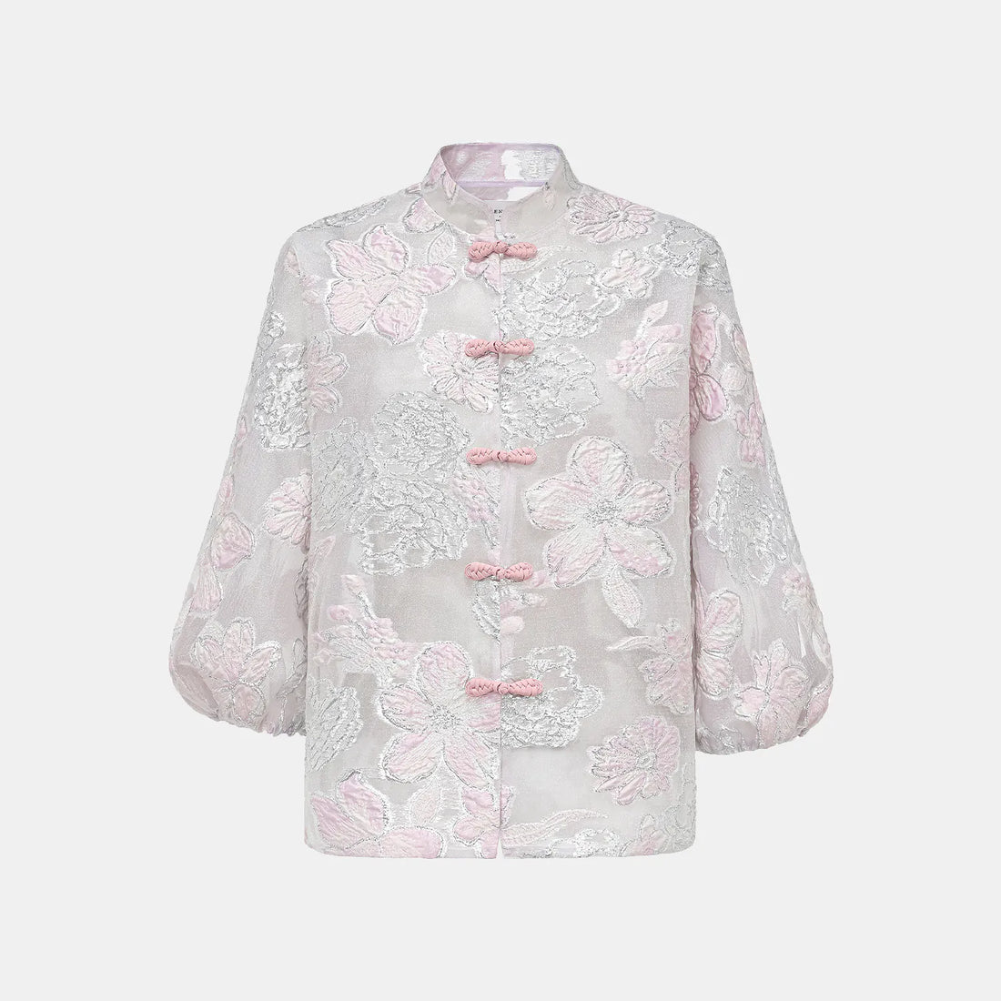 "Imperial Garden Teatime" Italian jacquard light Chinese style jacket