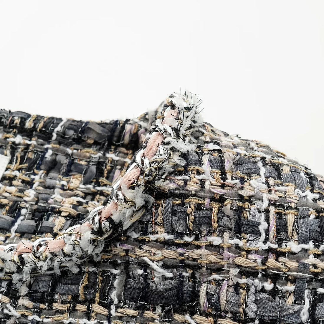 “Knightsbridge citywalk.” Tweed jacket—grey