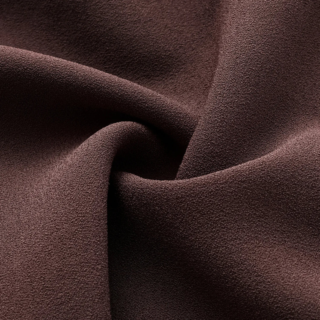 “Speak Sleek.” Anti-wrinkle Acetate Cropped Pants—Suede Brown
