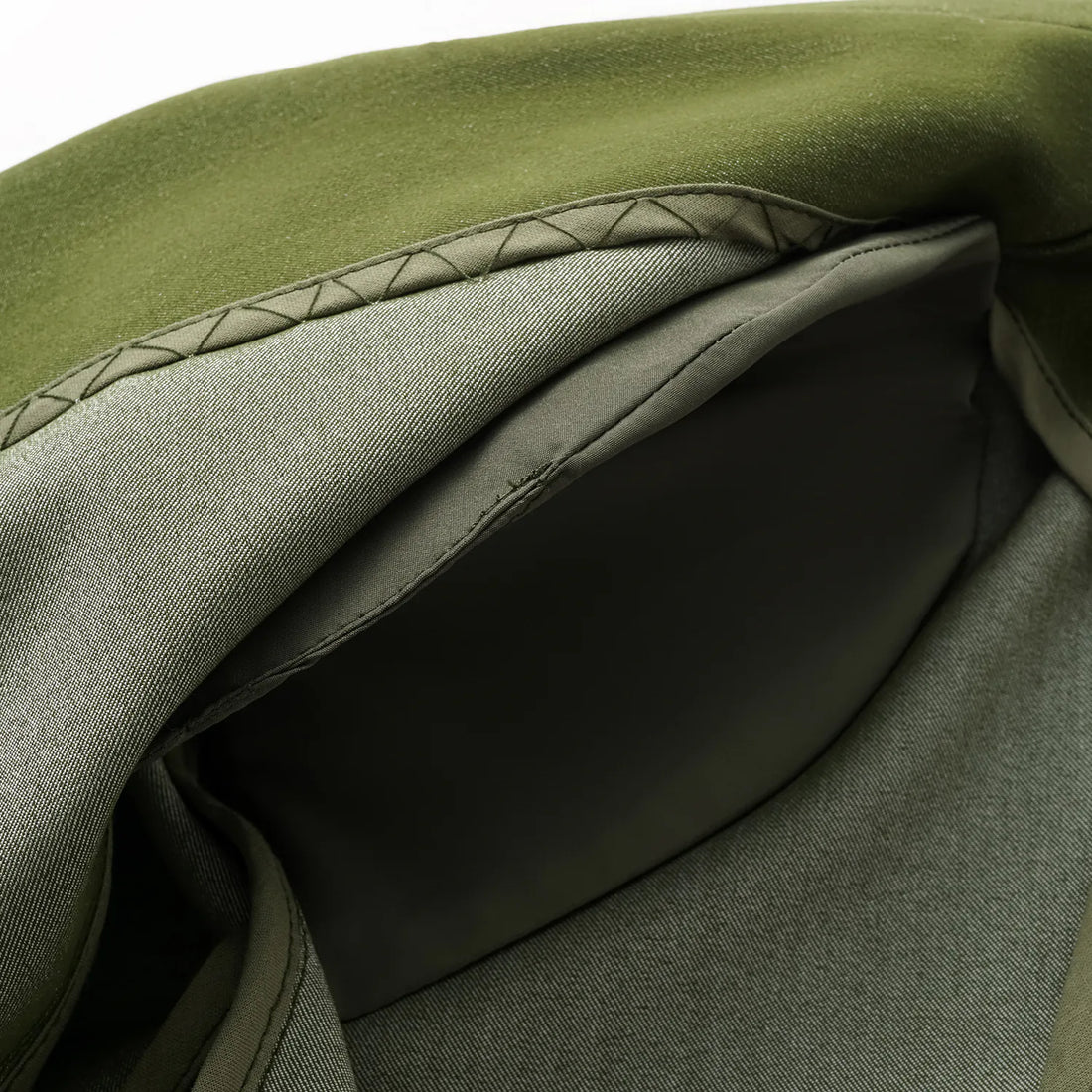 "Speak Sleek." Oversized suit jacket in Italian textured fabric—Amber Garden