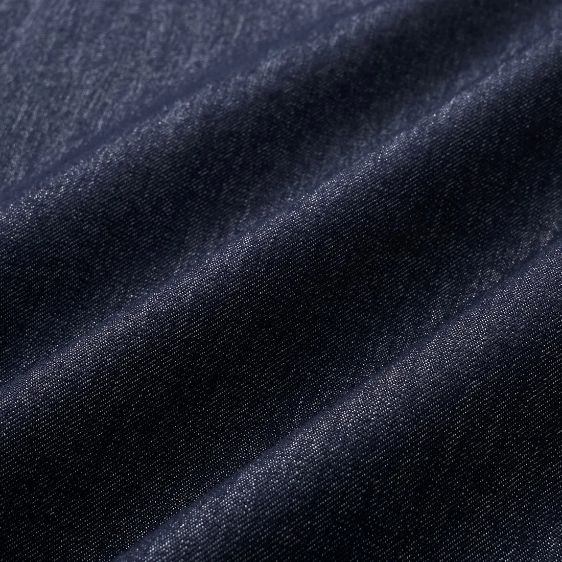 "Speak Sleek." Italian textured fabric three-dimensional tailored wide-leg pants—Denim