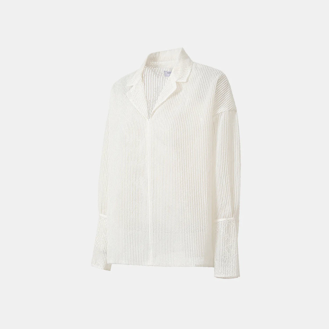 "Weekend at Monaco." Jacquard Lace Oversized Shirt