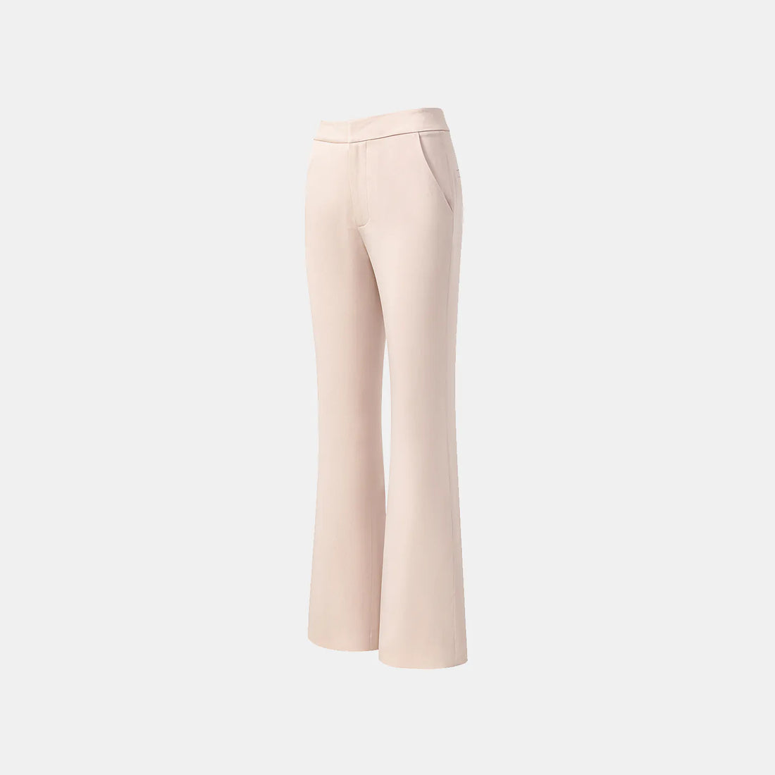 "Speak Sleek." Acetate flared pants—Pink