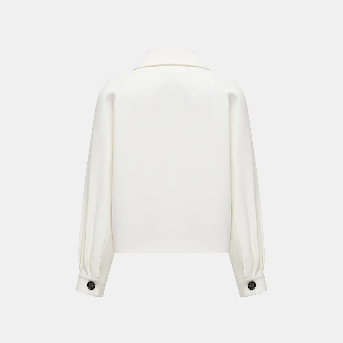 "Easy-go Chic" Heavy Acetate Casual Top - White