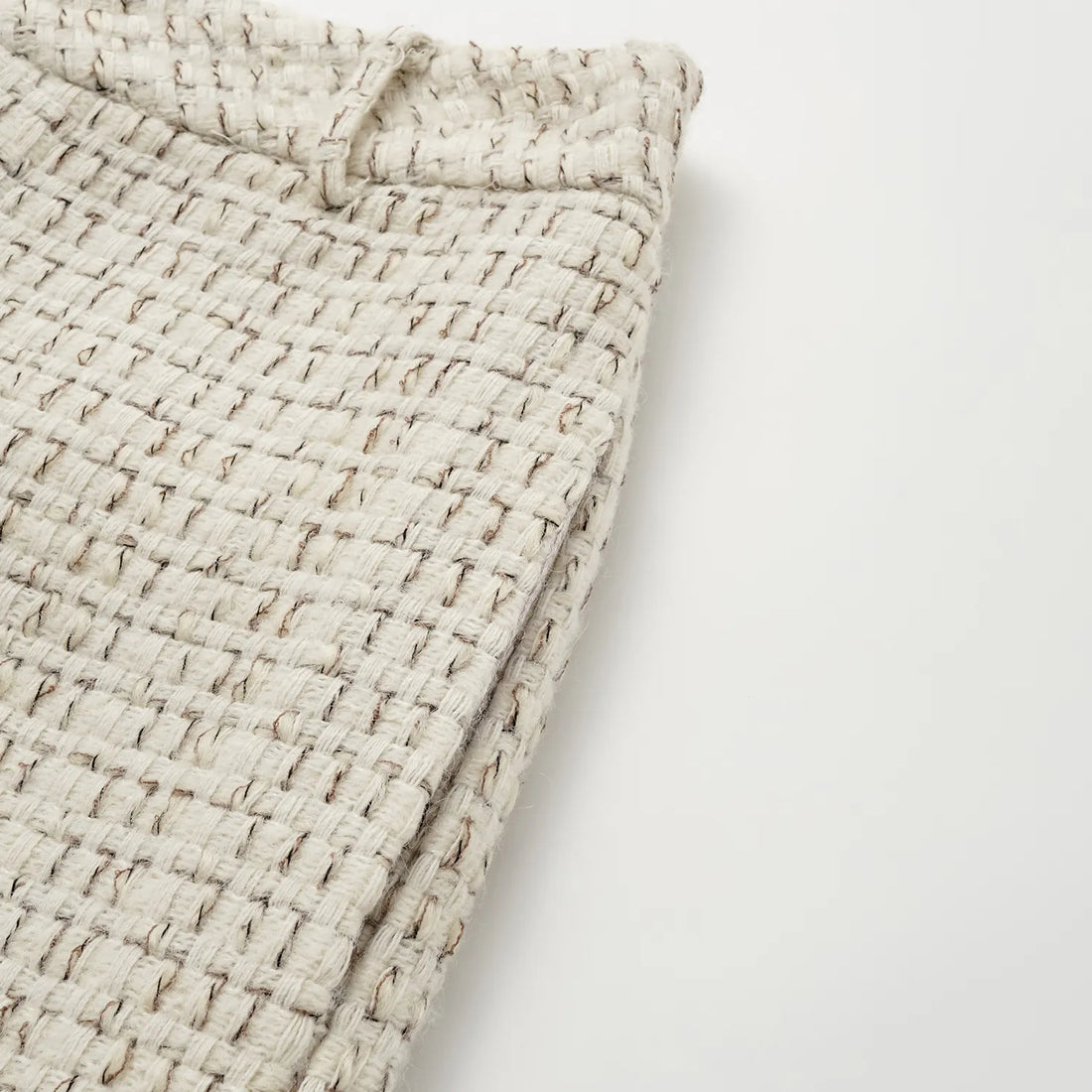 "Afternoon in Los Angeles" Tweed Shorts - Off-White