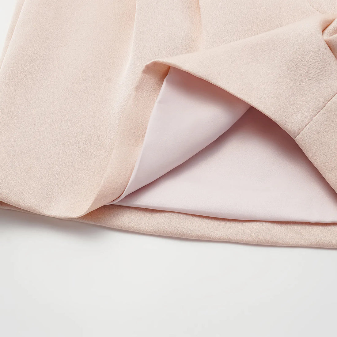 "Speak Sleek." Acetate Shorts—Pink