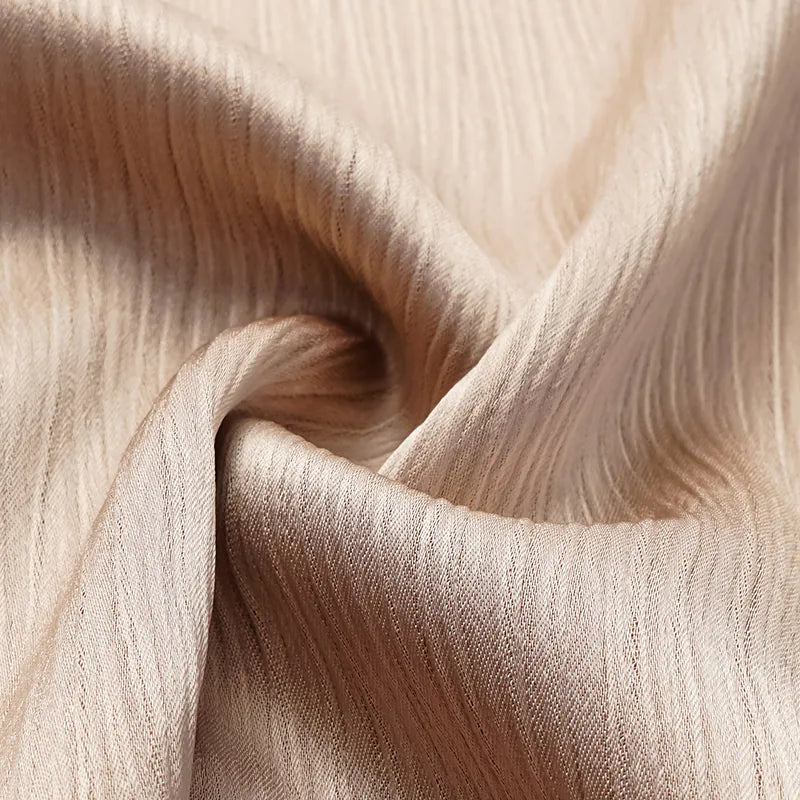"Easy Go Chic" Korean Pleated Fabric Tank Top — Nude Gold