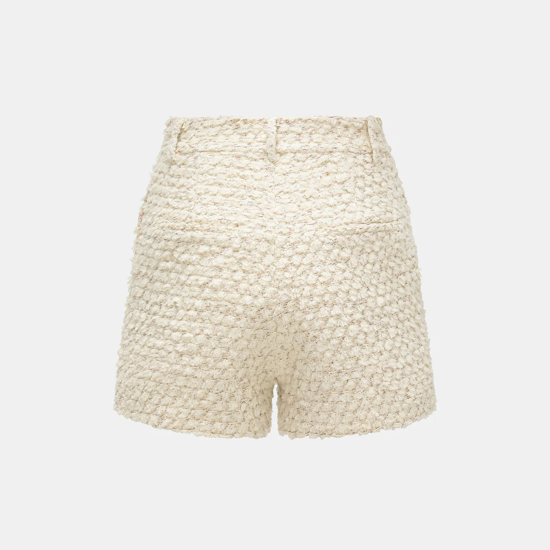 "Tokyo Hours" Tweed Shorts - Cloud White