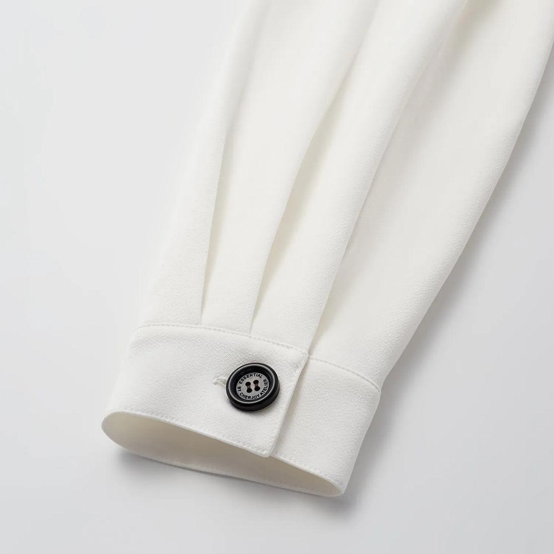 "Easy-go Chic" Heavy Acetate Casual Dress - White
