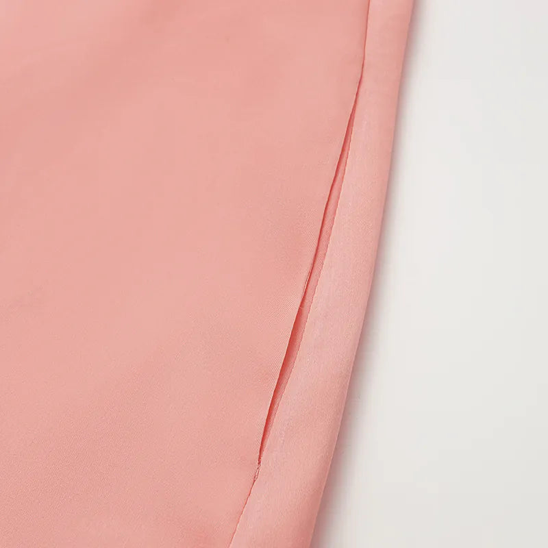 "Lazy in the Spring" Silk Organza Satin Three-Dimensional Tailoring Chinese Style Cardigan - Sunset Molten Gold Powder