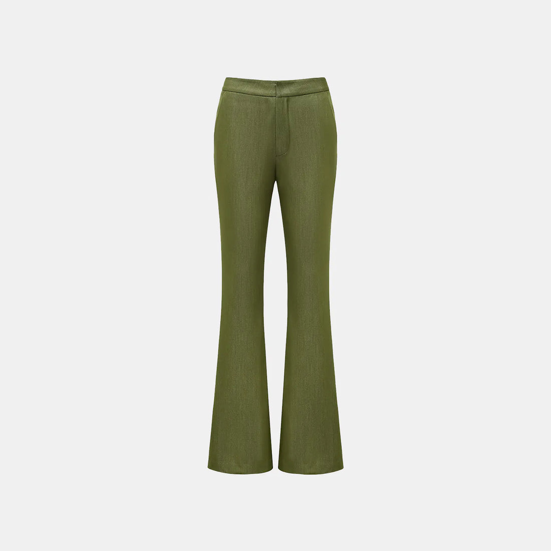 "Speak Sleek." Italian Textured Flared Pants—Amber Garden