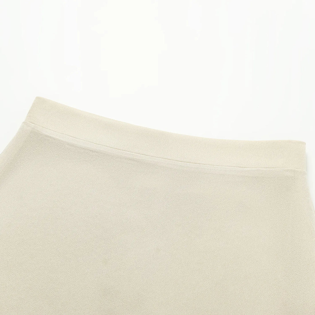 "Speak Sleek." Acetate pencil skirt—Champagne
