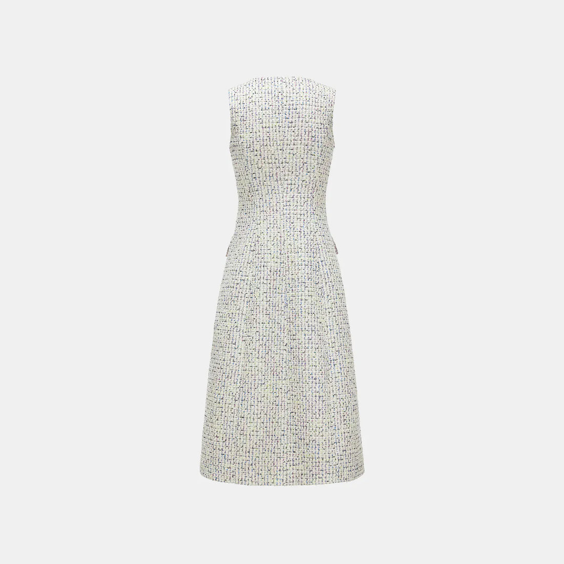 “Brunch at Ritz.” Tweed Long Vest Dress—Lemonade