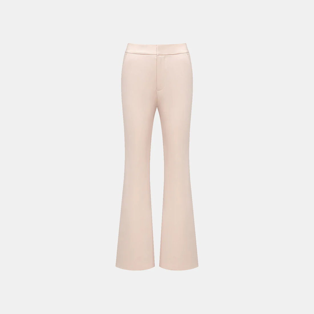 "Speak Sleek." Acetate flared pants—Pink