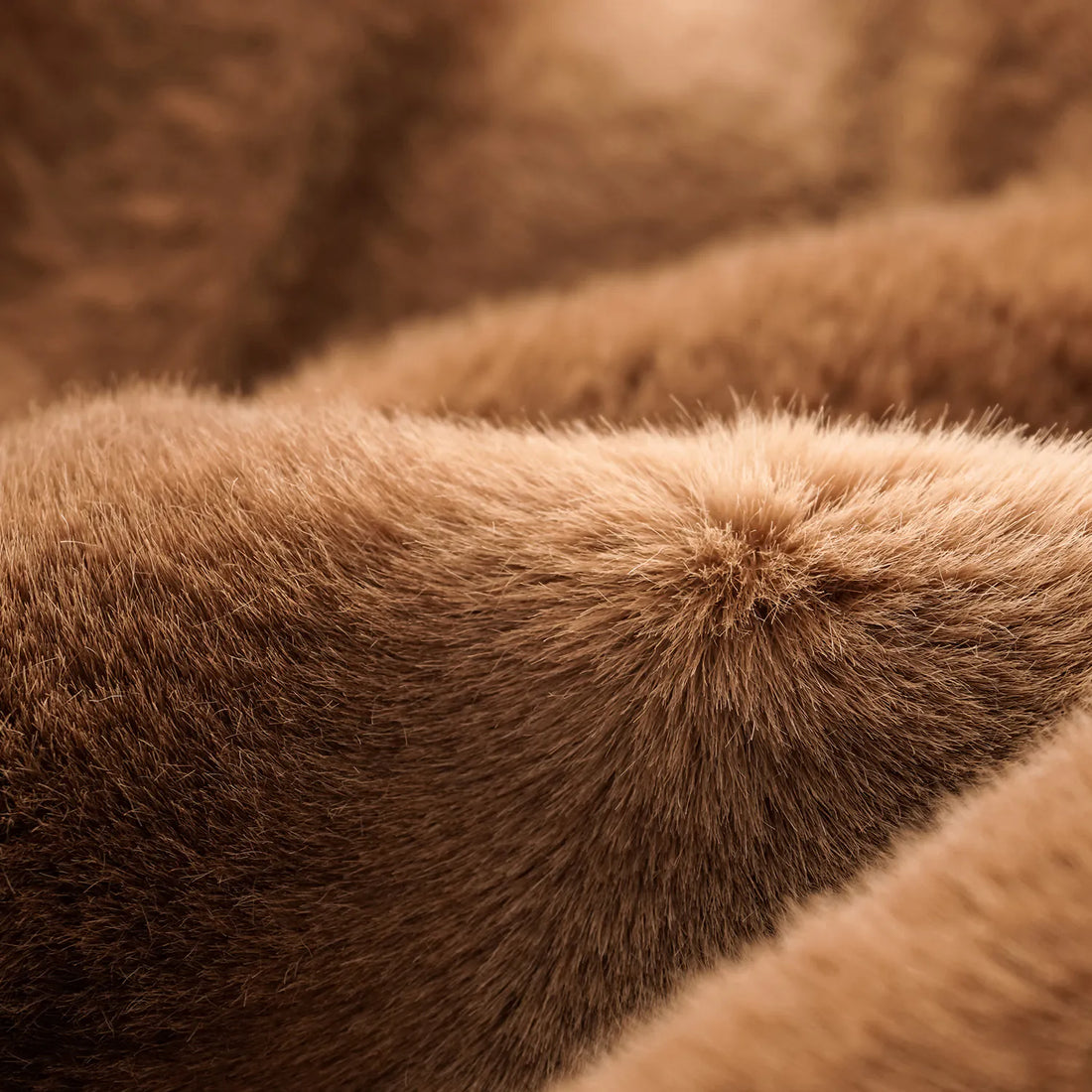 "Winter Diary" Tech Fur Chinese Style Vest Jacket - Sable Gold