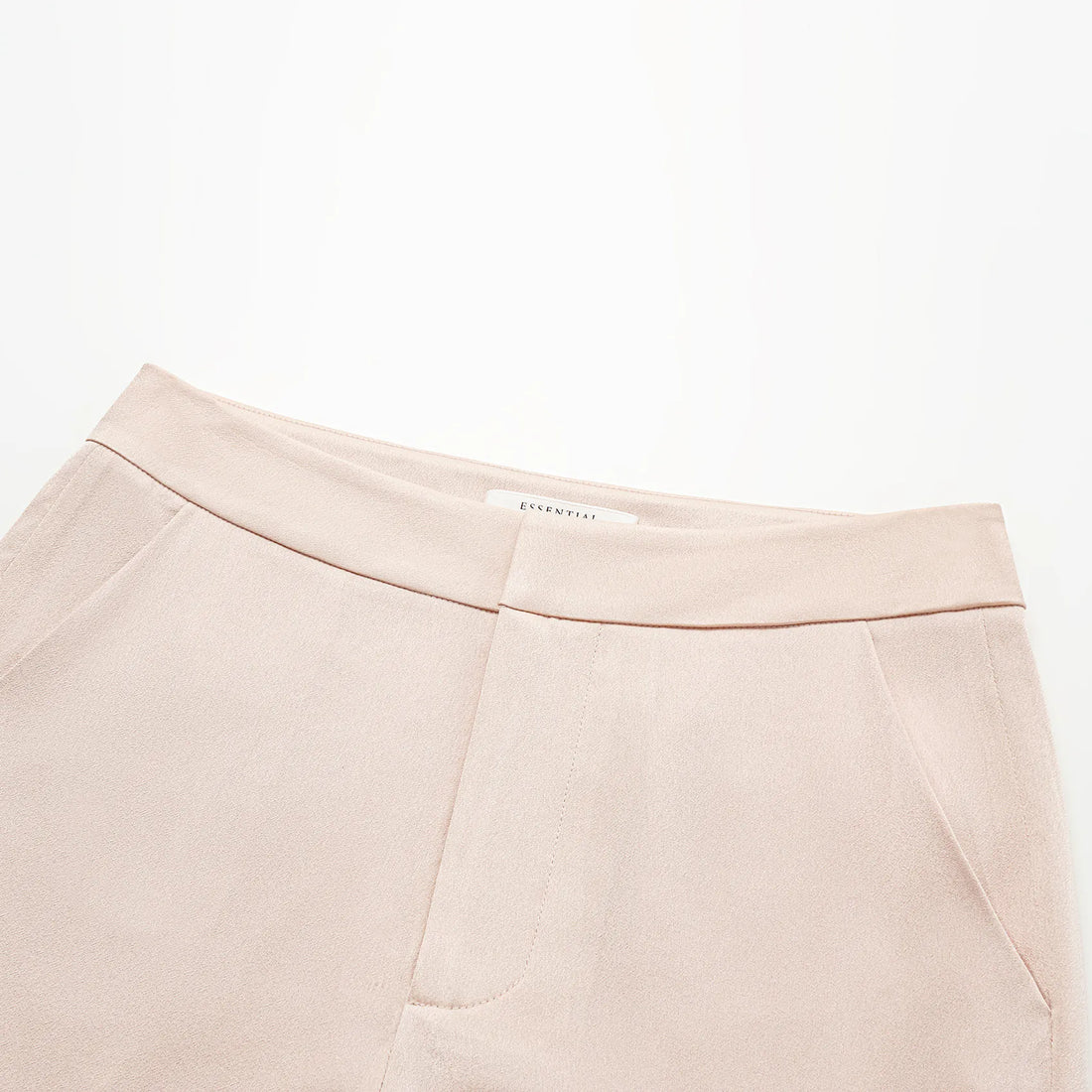 "Speak Sleek." Acetate flared pants—Pink