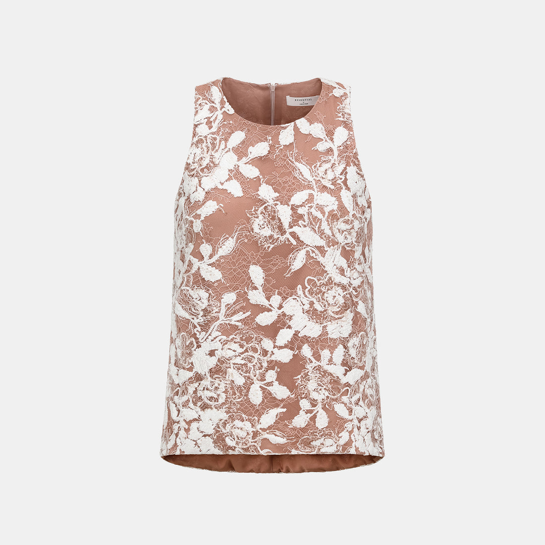 “Welcome to my party.” Velvet flower embroidery vest—Champagne