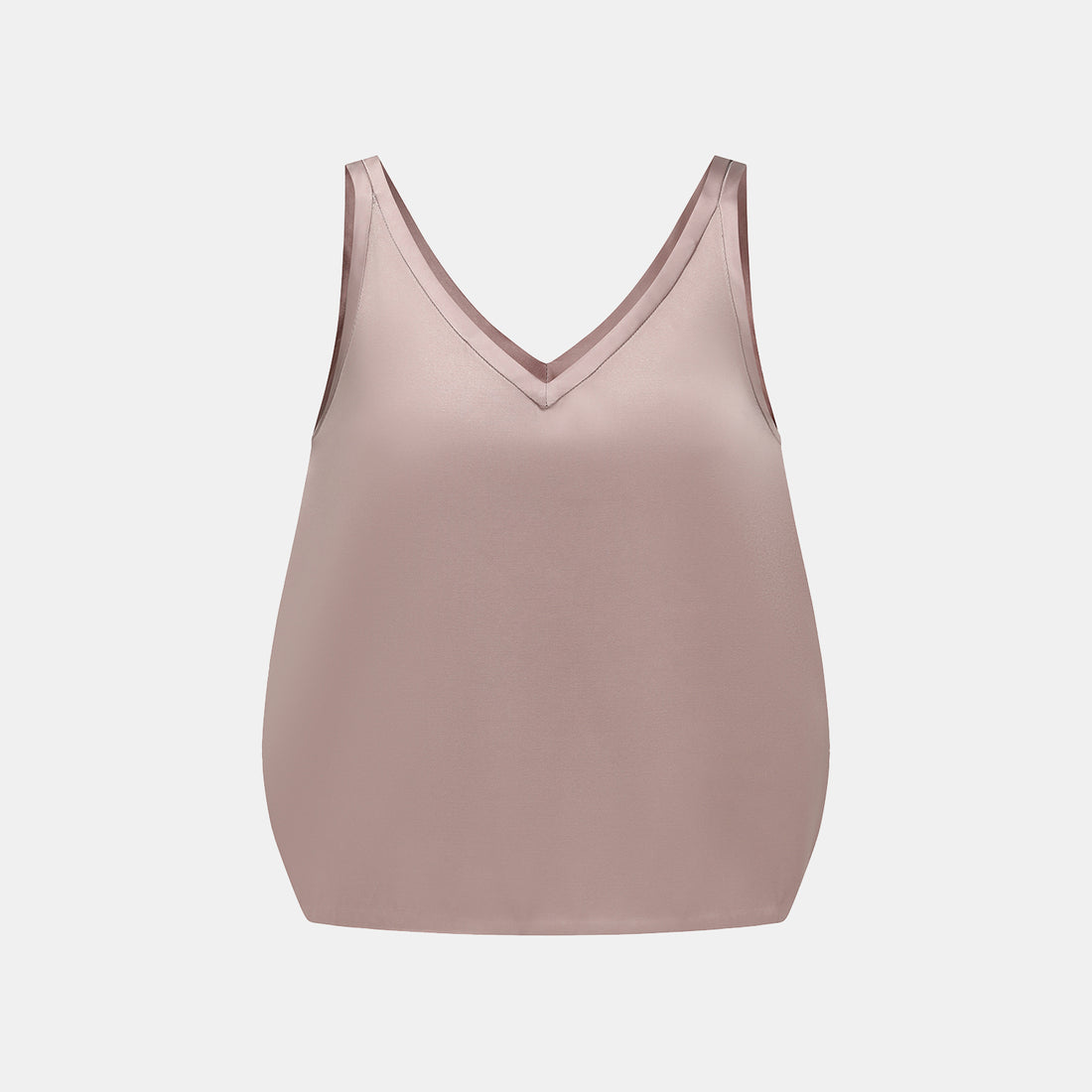 "Weekend at Monaco." Heavy satin panelled vest — Taupe