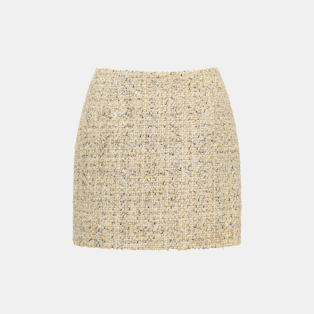 "Winter Versailles" Tweed Skirt - Purple/Gold