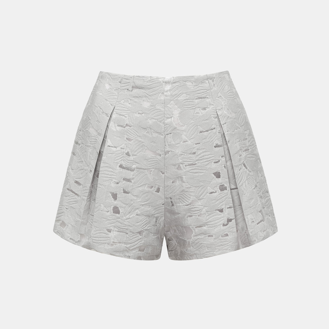 "Spring Outing" Jacquard Shorts - Silver Lake