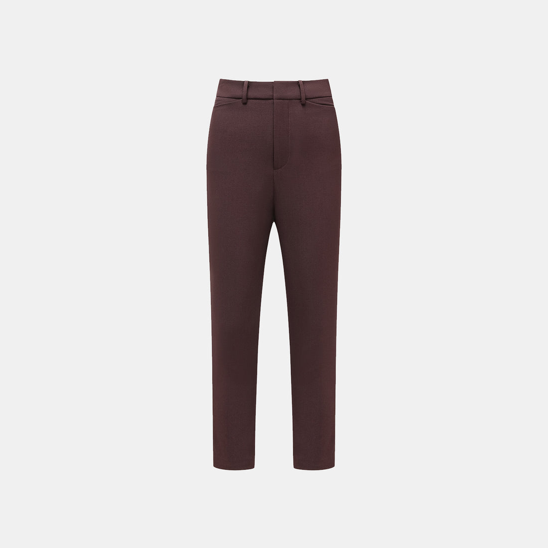 "Westminster Weekdays" Luxe Hemp Acetate Cropped Pants - Margaux