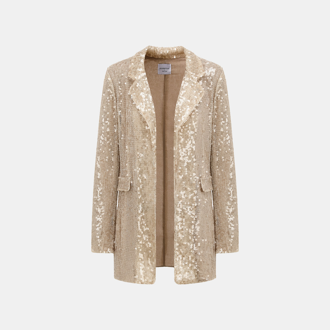 “Daytime Party.” Sparkling Knit Blazer