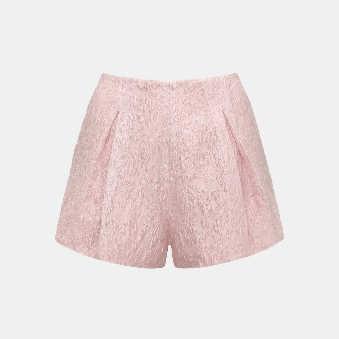 "Weekend at Monaco." 3D Jacquard Shorts—Bubble Gum