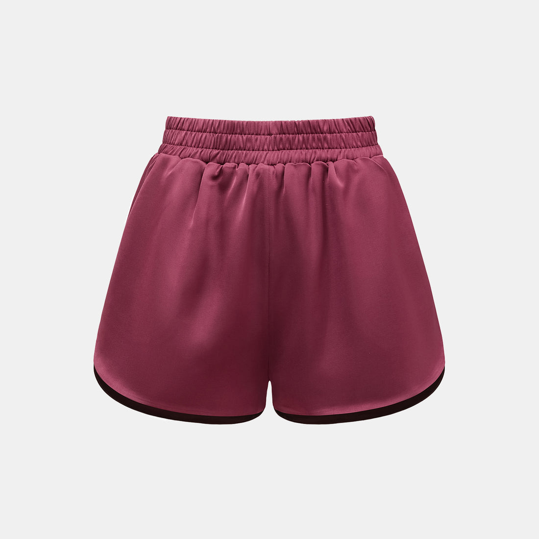 "Easy-go Chic" Heavy Acetate Lounge Shorts - Velvet Purple