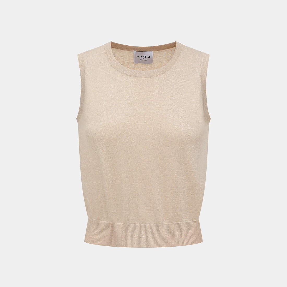 "Summer Diary" Cool Triacetate Cashmere Knit Vest—CALM