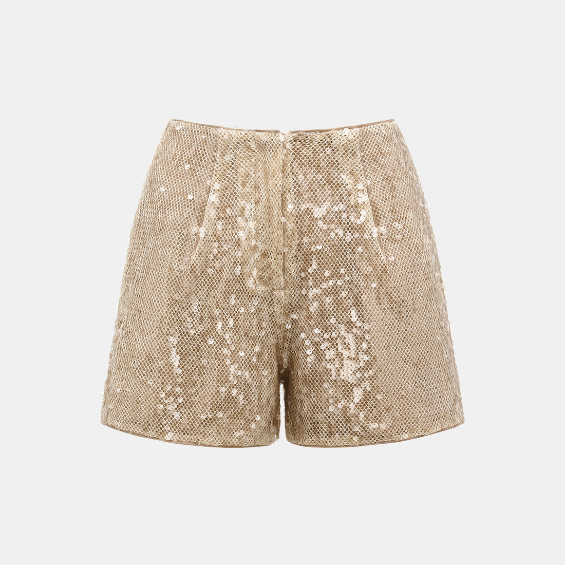 “Daytime Party.” Shimmering Knit Shorts