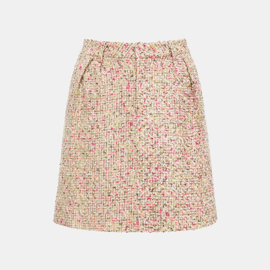 "Chelsea Citywalk" Tweed A-line Skirt - Monet Garden