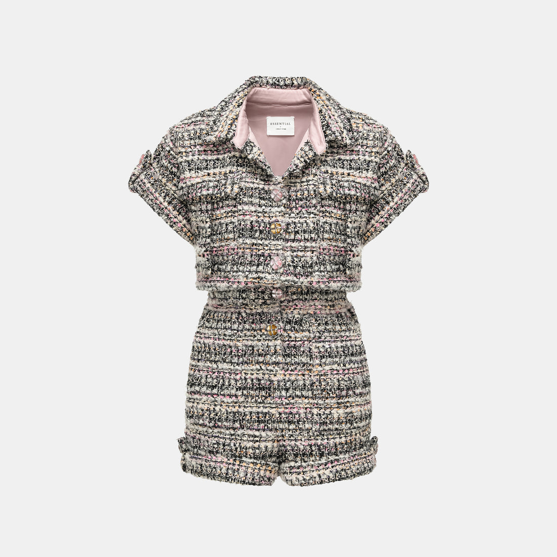 'Afternoon in Los Angeles' Tweed Jumpsuit