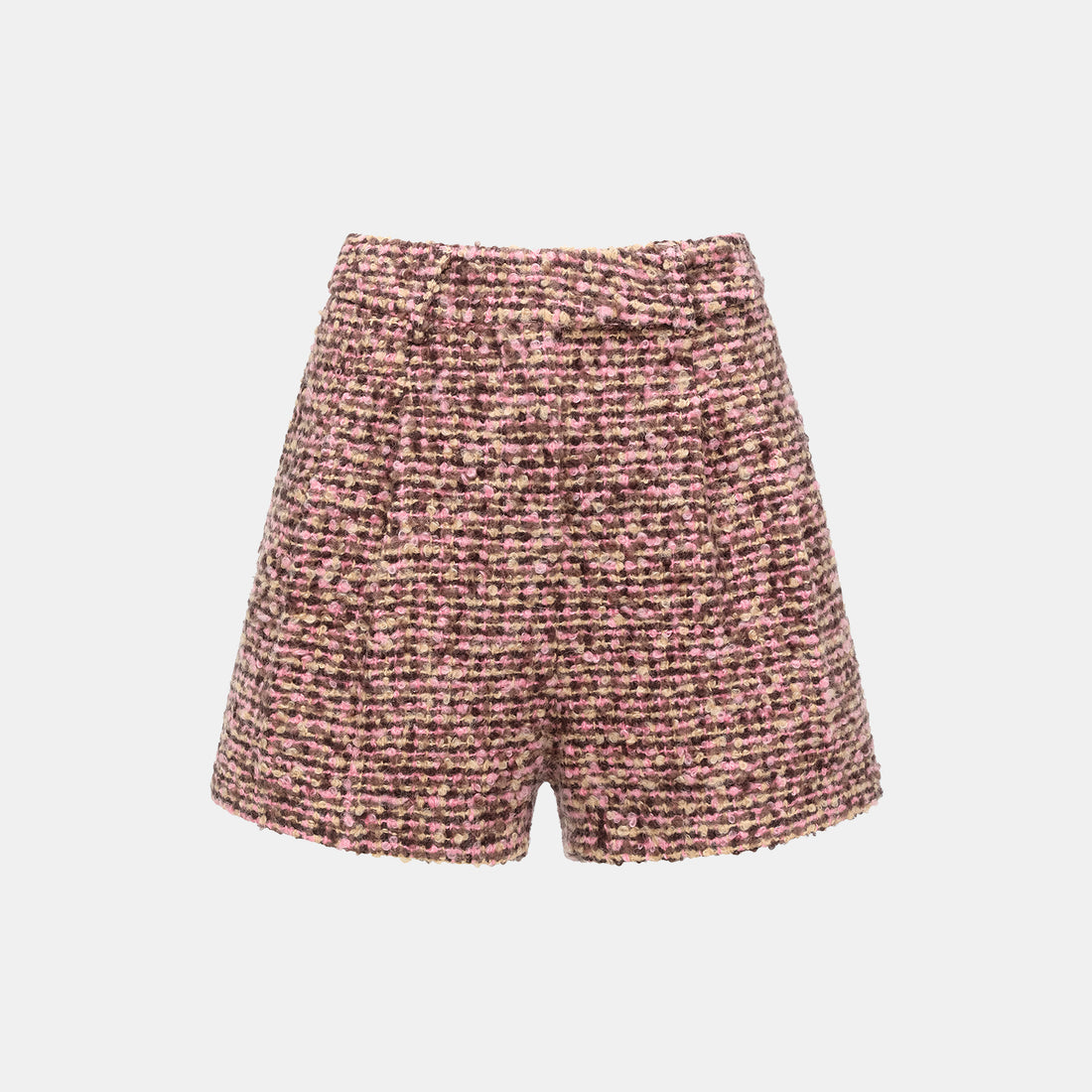 "Afternoon in Los Angeles" Tweed Shorts—Cinnamon Roll