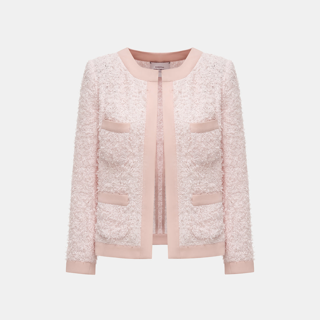 "Breeze boucle" Italian texture light tweed No.10 jacket—When Petals Fall