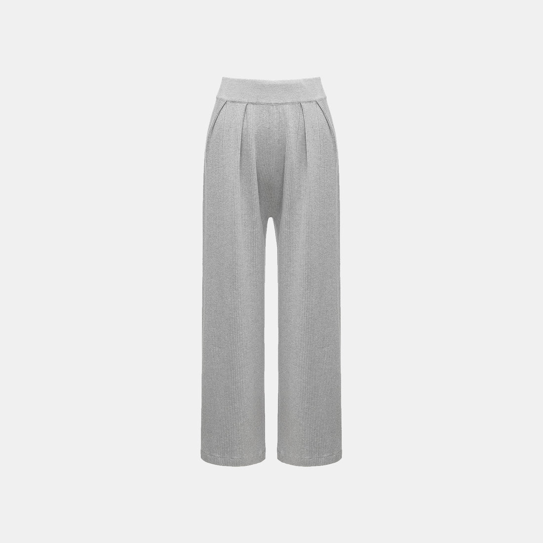 "Spring diary." Silk Cashmere knitted three-dimensional pleated wide-leg pants—Ash