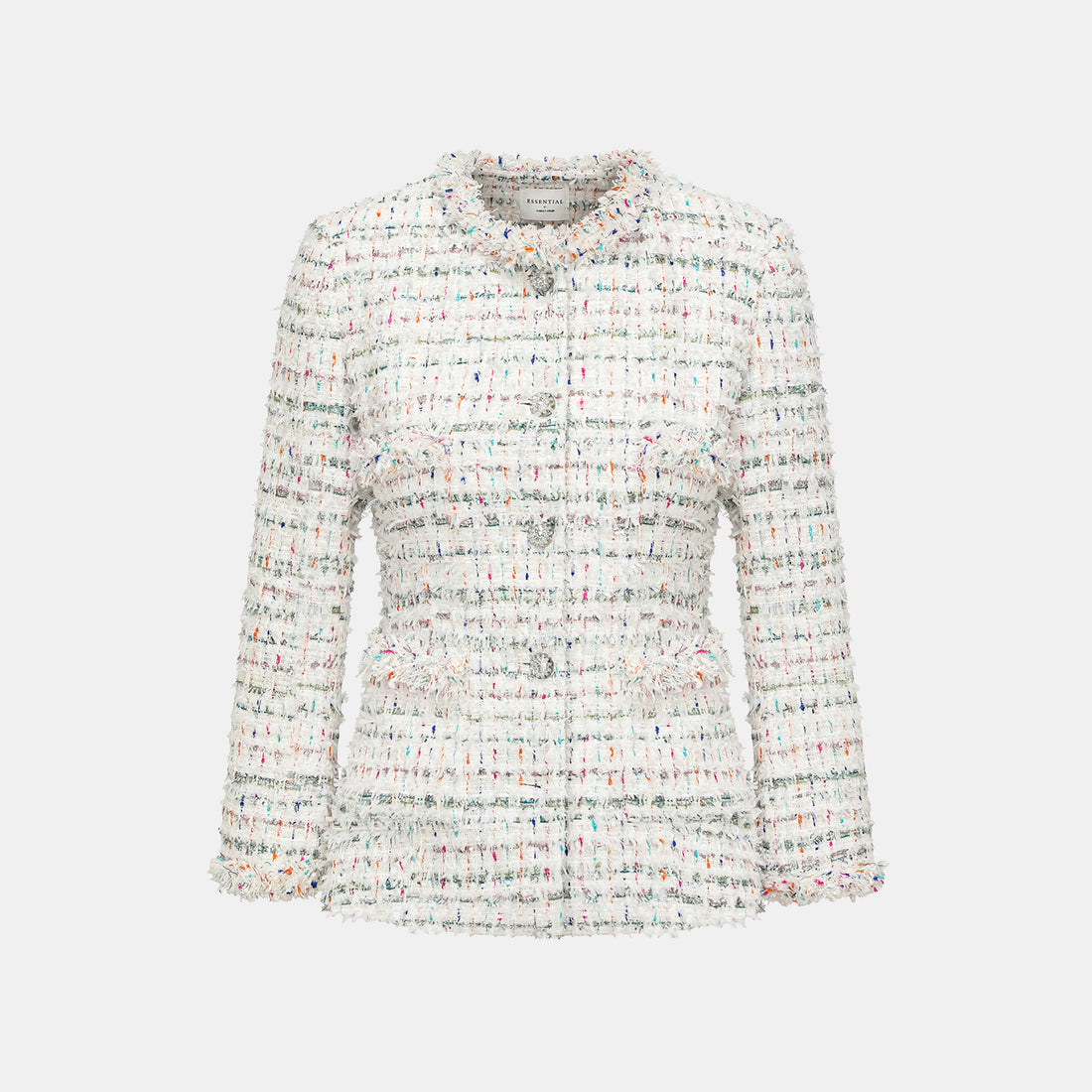 "Winter Versailles" Classic No.3 Slim Tweed Jacket—Fruit Mille Crepe