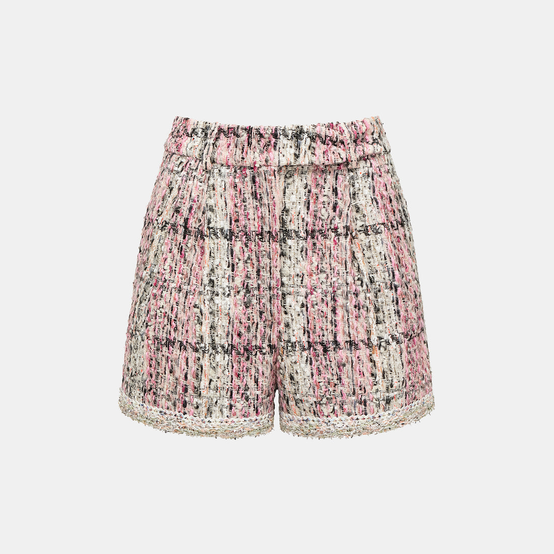“Brunch at Ritz” Tweed Shorts—Ispahan