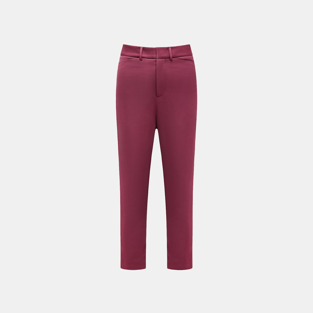 "Easy-go Chic" Heavy Acetate Cropped Pants - Velvet Purple