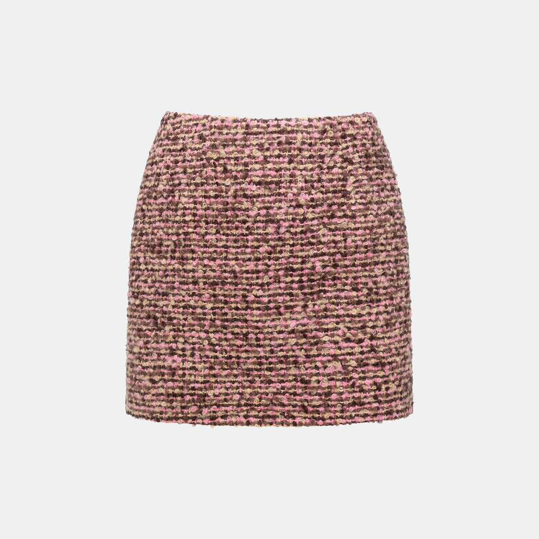 "Afternoon in Los Angeles" Tweed Skirt—Cinnamon Roll
