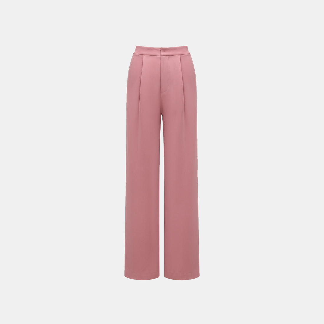 "Easy-go Chic" Textured Acetate 3D Tailored Wide Pants—Dusk
