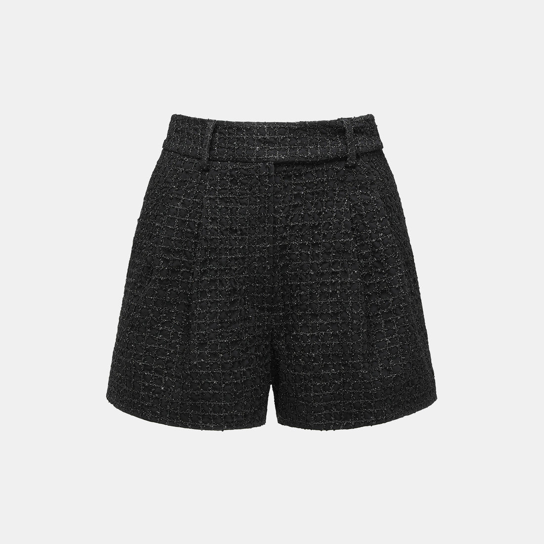 "Mayfair Datenight" Jacquard Lace Shorts—Midnight