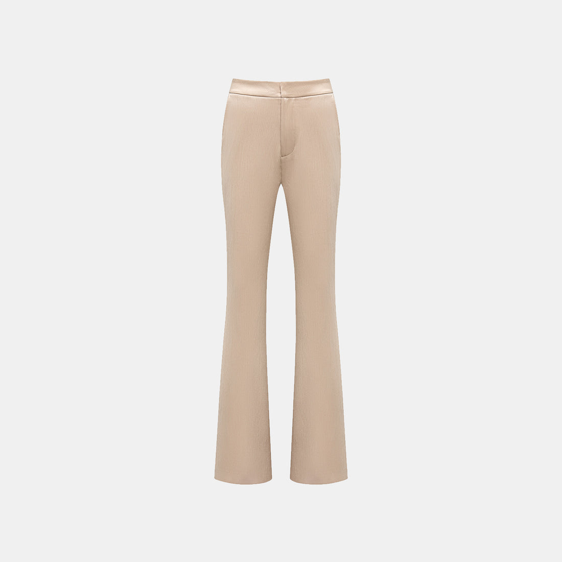 "Easy Go Chic" Korean pleated fabric flared pants - nude gold