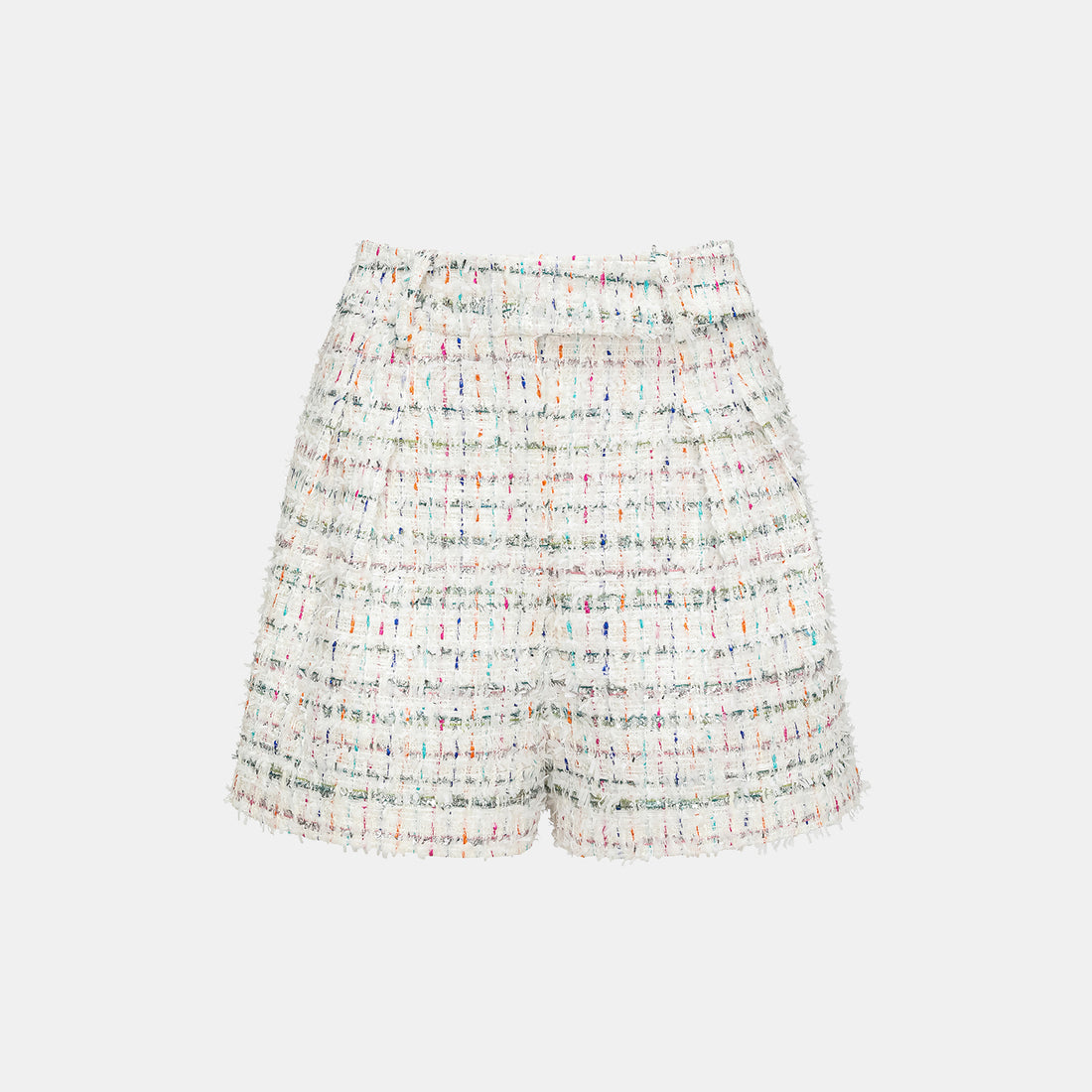 "Winter Versailles" Tweed Shorts—Fruit Mille Crepe