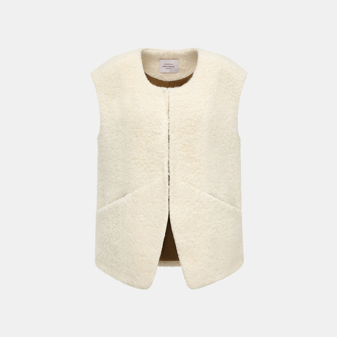 "Tops" alpaca vest